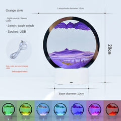 7 Colors USB Sandscape Table Lamp